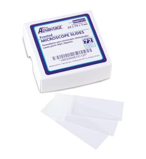 Slide Microscope Frosted 75mm x 25mm x 1mm ProAdvantage (72/BX 20BX/CS) by Pro Advantage  ID P460125